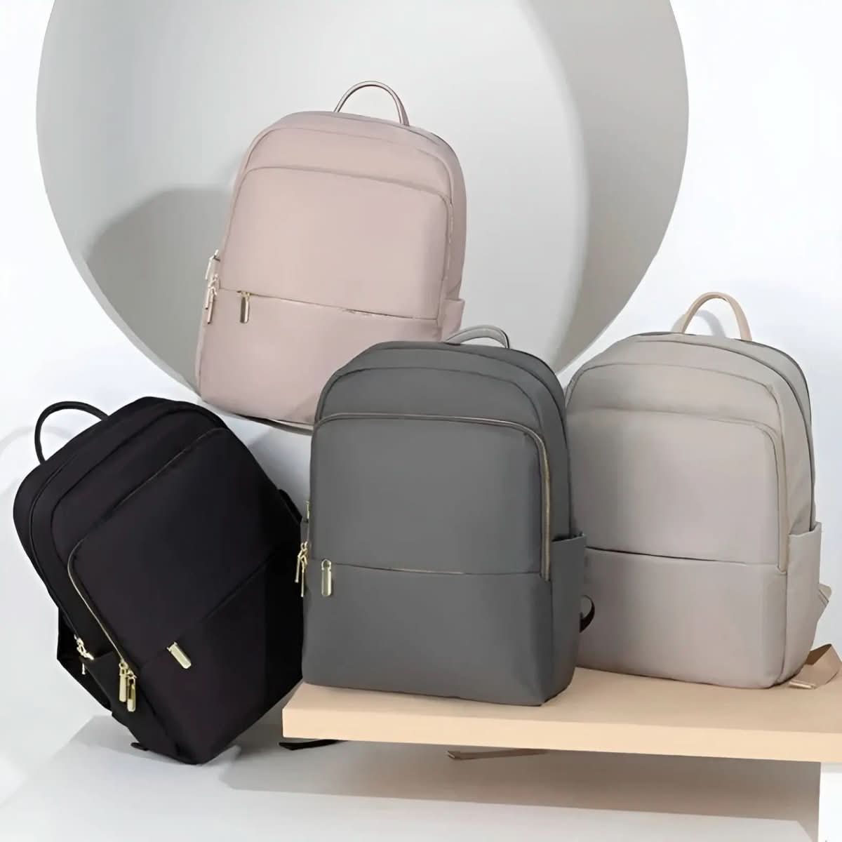 Nobl Travel Sophia Women’s Backpack with Laptop Compartment and Waterproof Oxford Fabric