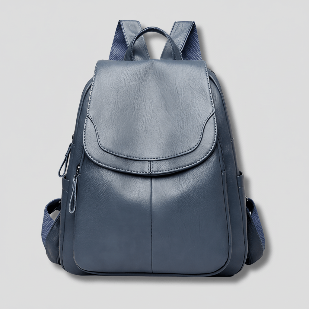 Nobl Travel Women’s Leather Backpack with Anti-Theft Design and Multiple Compartments