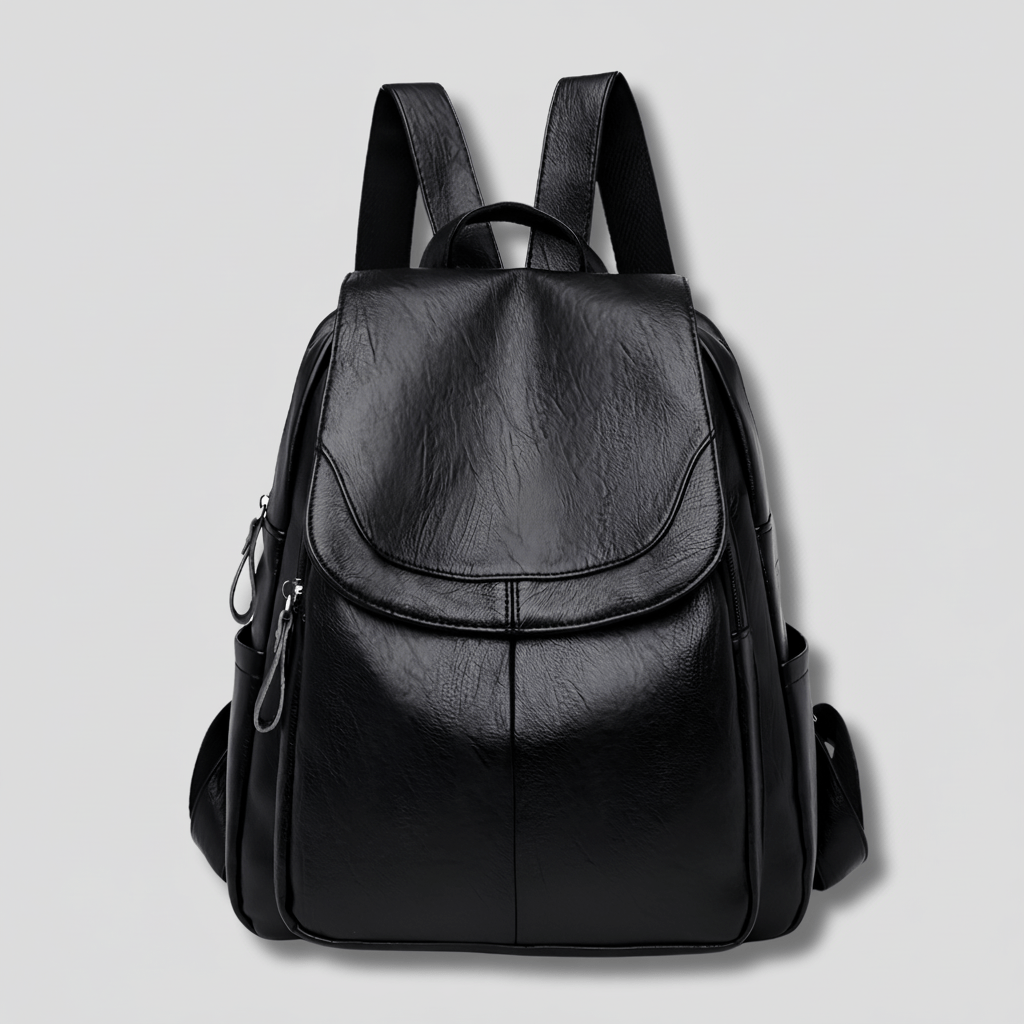 Nobl Travel Women’s Leather Backpack with Anti-Theft Design and Multiple Compartments