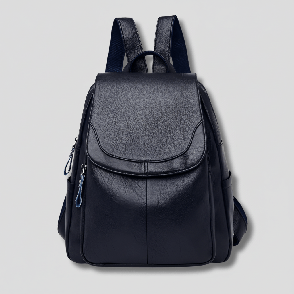 Nobl Travel Women’s Leather Backpack with Anti-Theft Design and Multiple Compartments