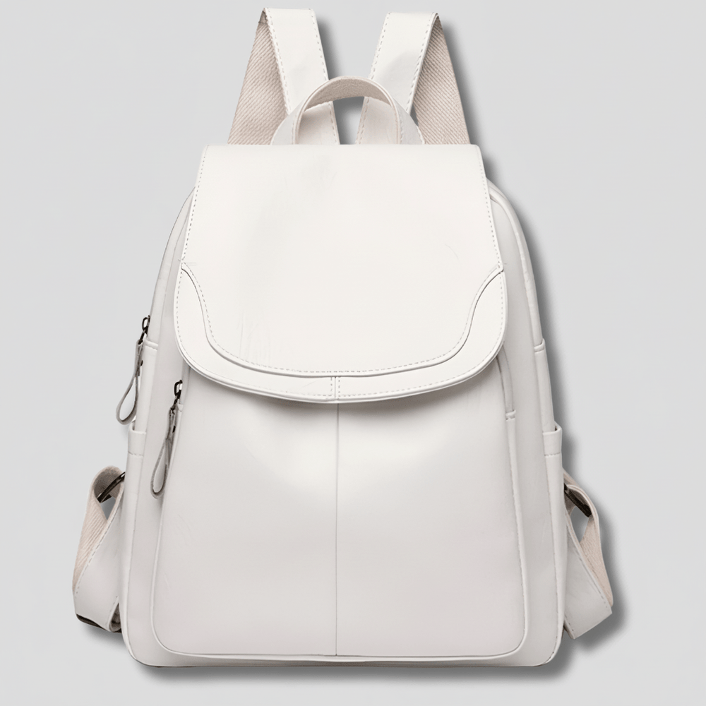 Nobl Travel Women’s Leather Backpack with Anti-Theft Design and Multiple Compartments