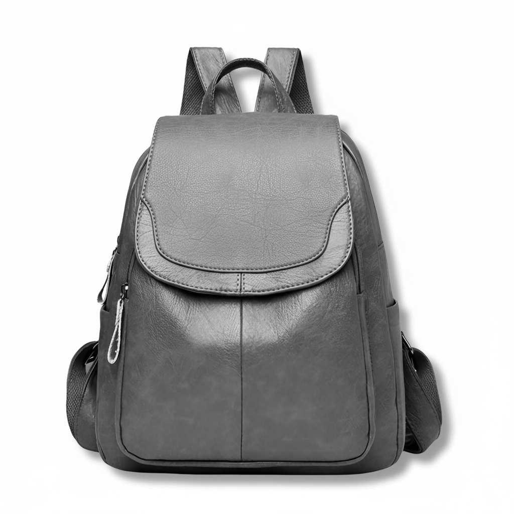 Nobl Travel Women’s Leather Backpack with Anti-Theft Design and Multiple Compartments