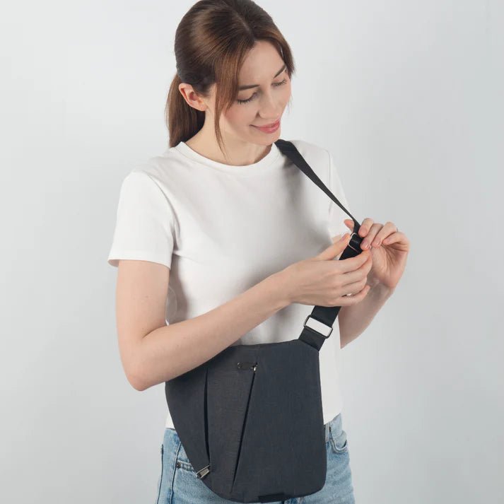 Nobl Travel TravLock Anti Theft Crossbody Bag with RFID Protection and Water Resistant Design