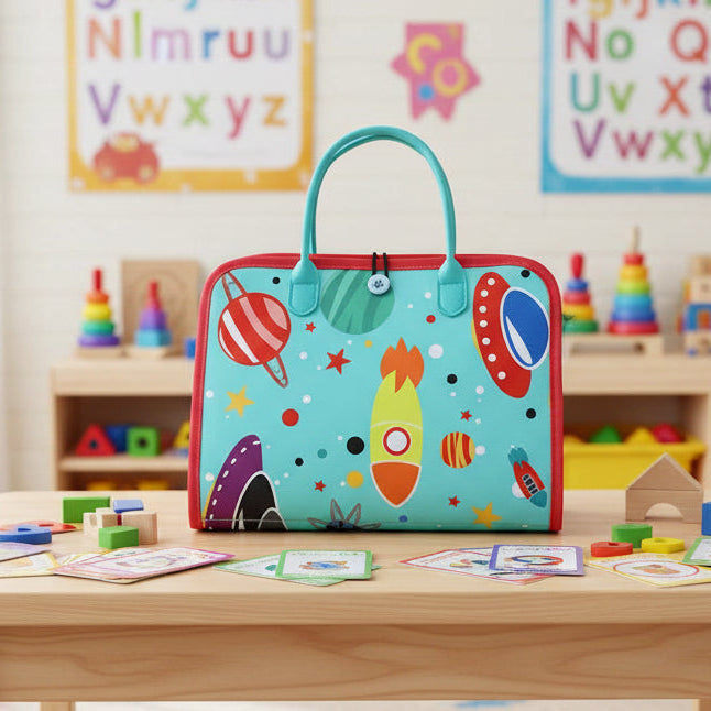 Nobl Travel WonderTots Montessori Sensory Book with Interactive Felt Learning Activities for Kids